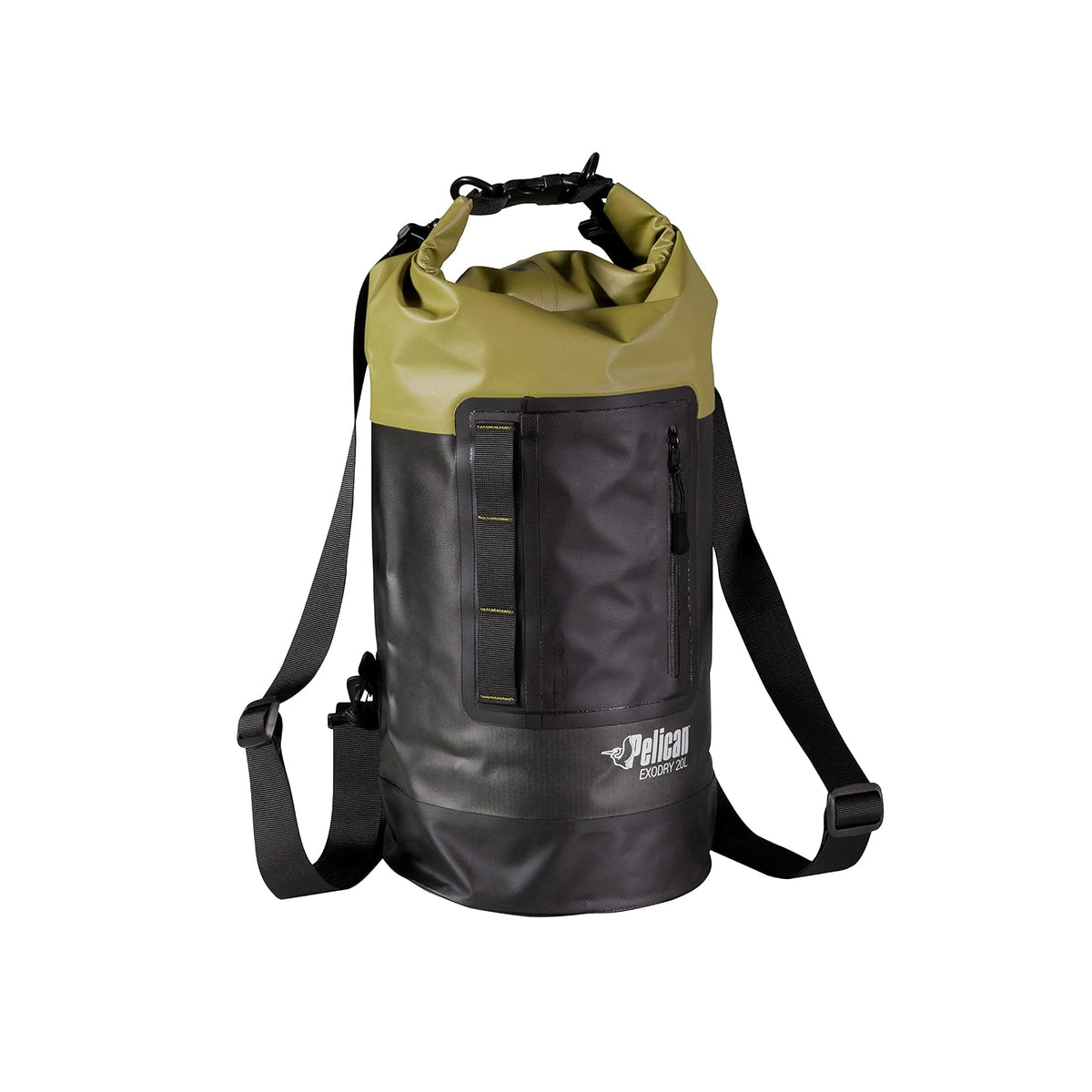 Pelican Bolsa seca impermeable – Exodry – Gruesa y ligera – Saco de compresión seco con tapa enrollable que mantiene el equipo seco para kayak, canotaje, playa, rafting, senderismo, camping y pesca