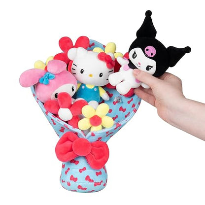 Jazwares Hello Kitty and Friends - Ramo de celebración de Felpa de 12 Pulgadas, 9 Felpa incluida, Producto Oficial de Sanrio