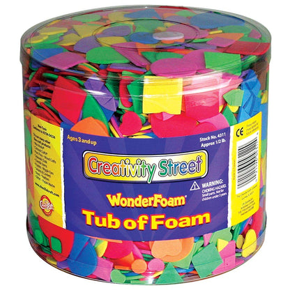 Chenille Kraft Wonderfoam Colors Puede Variar en Forma de Espuma Decorativa, Colores y tamaño varía, Tina de 0.45 Libras, Paquete de 3000