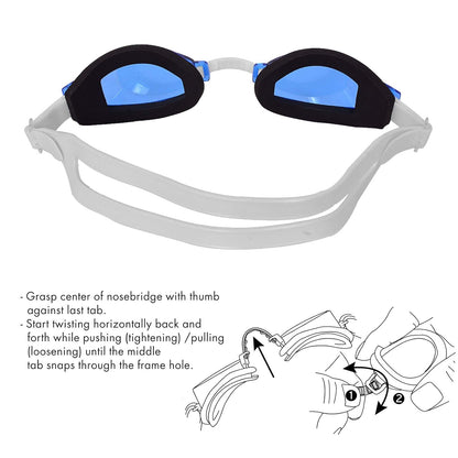 TYR Gafas de Seguridad Básico, Azul, Protección UV, Natación