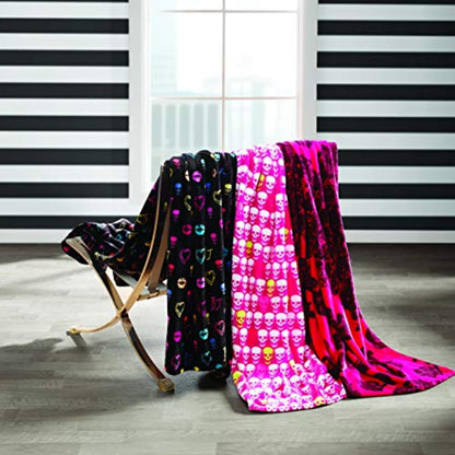 Betsey Johnson Lovestruck Cobija de encaje, 127.00 cm x 177.80 cm, color rojo oscuro, Ecléctico, Betsey Signature, 127 cm x 177 cm, 1