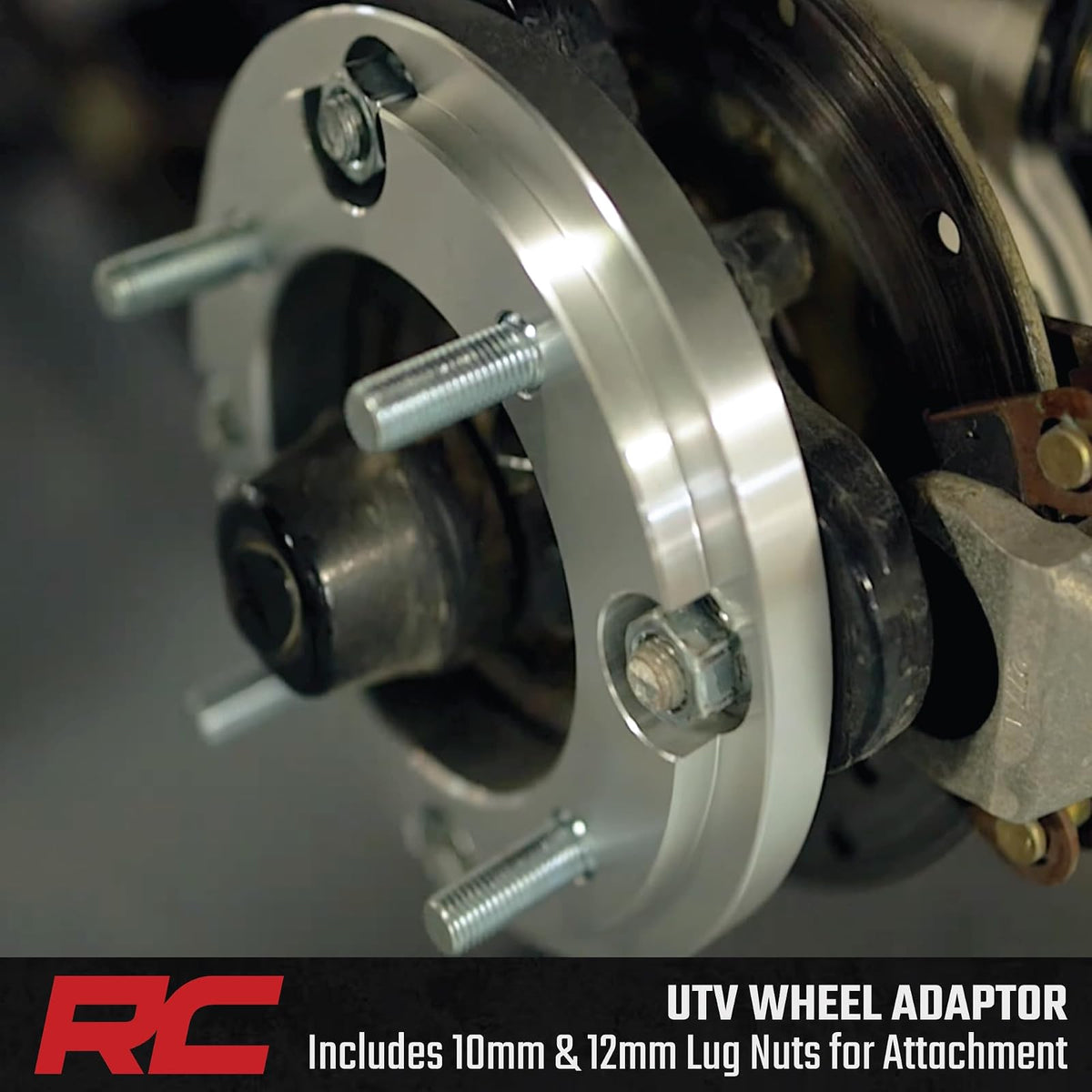 Rough Country Adaptadores de Rueda 10097, 4x156 mm a 4x136/137 mm, para Polaris UTV, Aluminio