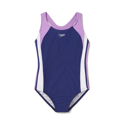 Speedo Bañador de una Pieza Infinity Splice para niña Traje de baño de una Sola Pieza para Niñas