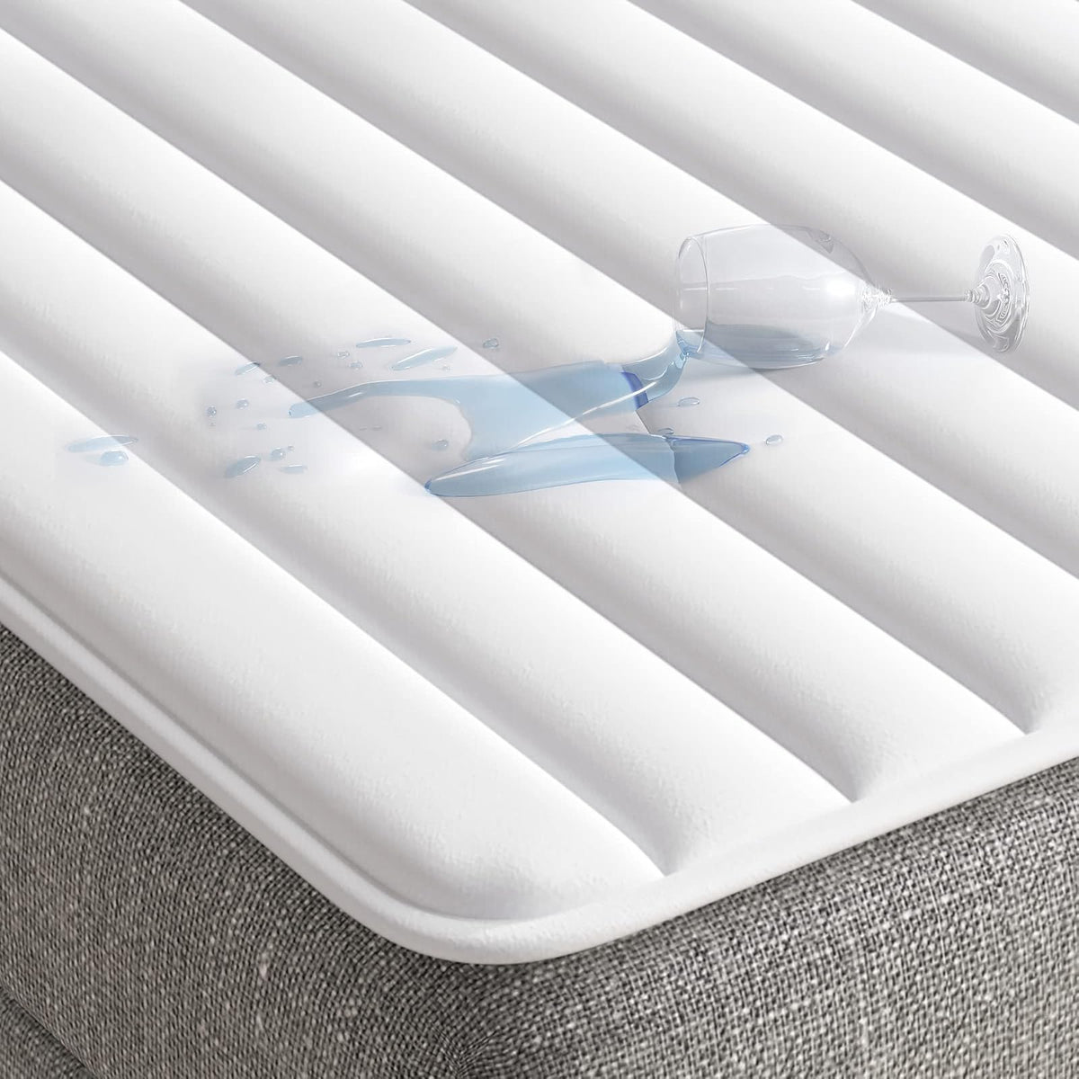 Comfort Classics Cojín de microfibra para sofá cama Frisco, blanco, 60 x 72 "
