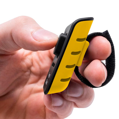 Educator - Clicker de Dedos de Entrenamiento para Perros con Sonido Audible para Refuerzo Positivo, Comportamiento y obediencia, Entrenador de Mascotas, Amarillo