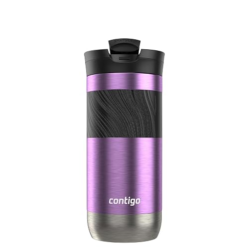 Contigo Vaso Térmico Acero Inoxidable 473 ML Morado Antiderrames Byron 2.0 Caliente Hasta por 9 Horas Libre de BPA