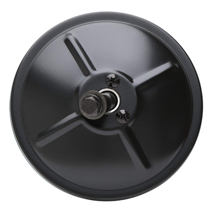 Retrac Cabezal de Espejo Convexo de Montaje Central 610131, 13 cm, Acero Negro, Universal