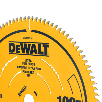 DEWALT Sierra Circular 12" (305mm), 100 Dientes, Madera, DWA112100 | Sierra Circular 12" (305mm), 100D, Herramientas, Acabado Ultra Fino en Madera