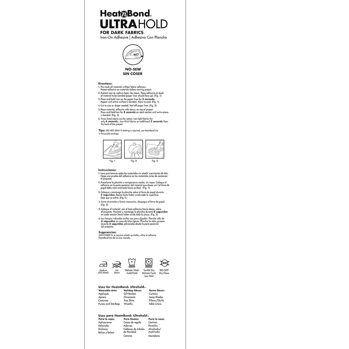 HeatnBond Ultrahold for Dark Fabrics 3512 - Rollo de 43 cm x 3 yardas