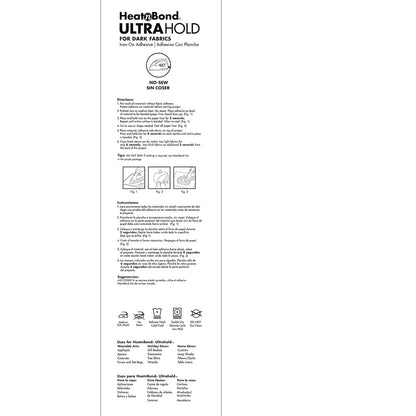 HeatnBond Ultrahold for Dark Fabrics 3512 - Rollo de 43 cm x 3 yardas