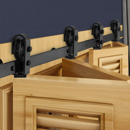 VEVOR Kit de Rieles para Puertas Corredizas Plegables de Granero - 60" for 4 doors