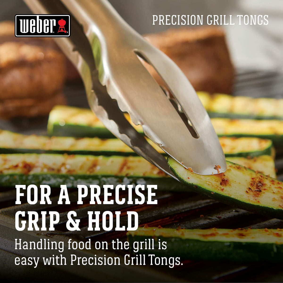 Weber Pinzas para Asar Precision con Mango Antideslizante
