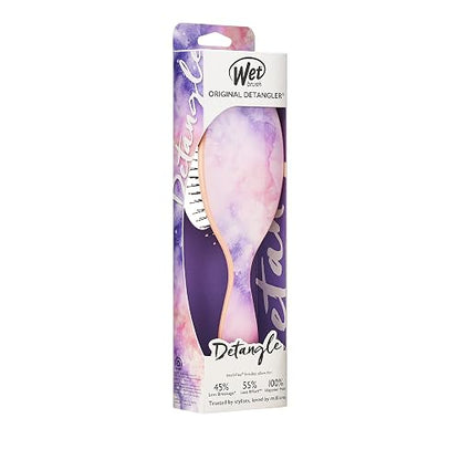 Wet Brush, El Original Detangler, Cepillo Desenredante, Minimiza Dolor y Daños, Desenreda Todo Tipo de Cabello, Cerdas IntelliFlex, Cepilla Fácil y Adiós Nudos, Diseño de Acuarela de Colores