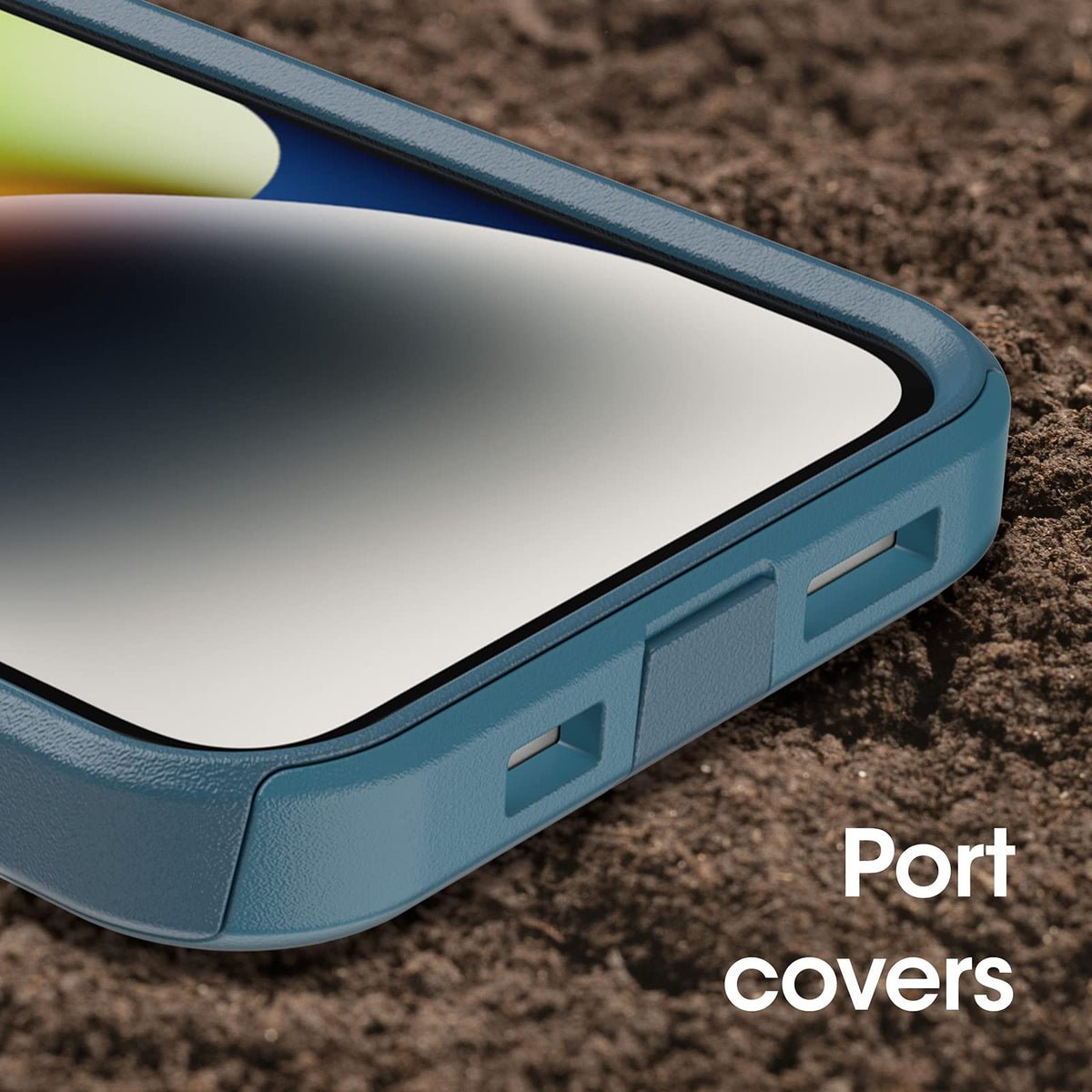 Otterbox Funda para iPhone 14 Y iPhone 13 Commuter Series - Dont Be (), Delgada Y Resistente, Fácil De Bolsillo, con Protección De Puerto Azul