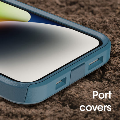 Otterbox Funda para iPhone 14 Y iPhone 13 Commuter Series - Dont Be (), Delgada Y Resistente, Fácil De Bolsillo, con Protección De Puerto Azul