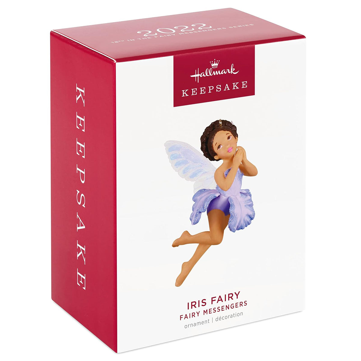 Hallmark Keepsake Adorno de Navidad 2022, Hada mensajeros Iris Hada