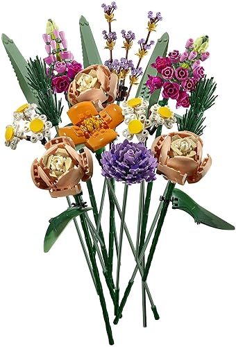 LEGO® Icons 10280 Ramo de Flores Artificiales, Bloques de Construcción para Adultos, Idea Regalo, Decoración Hogar u Oficina (756 Piezas)