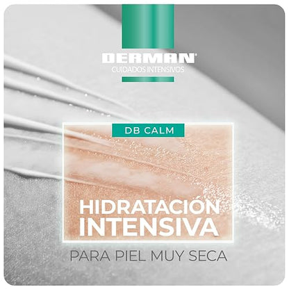 Derman DB Calm Emulsión Corporal │ Urea-D 10% + Ácido Hialurónico │ 400 mL | Hidratación profunda para piel muy seca, ayuda a recuperar elasticidad y fortalece la barrera cutánea