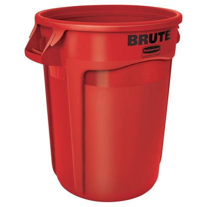 Rubbermaid Commercial Products BRUTE® – Contenedor para Recolección de Residuos con Manijas Ergonómicas, Bote que no se Decolora, Deforma ni Agrieta, Capacidad de 121 L, Rojo FG263200RED