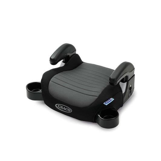 Graco TurboBooster 2.0 Asiento elevador sin respaldo para automóvil, Denton | Asiento elevador de viaje para niños de 4 a 10 años, peso de 40 a 100 libras, altura de hasta 57 pulgadas
