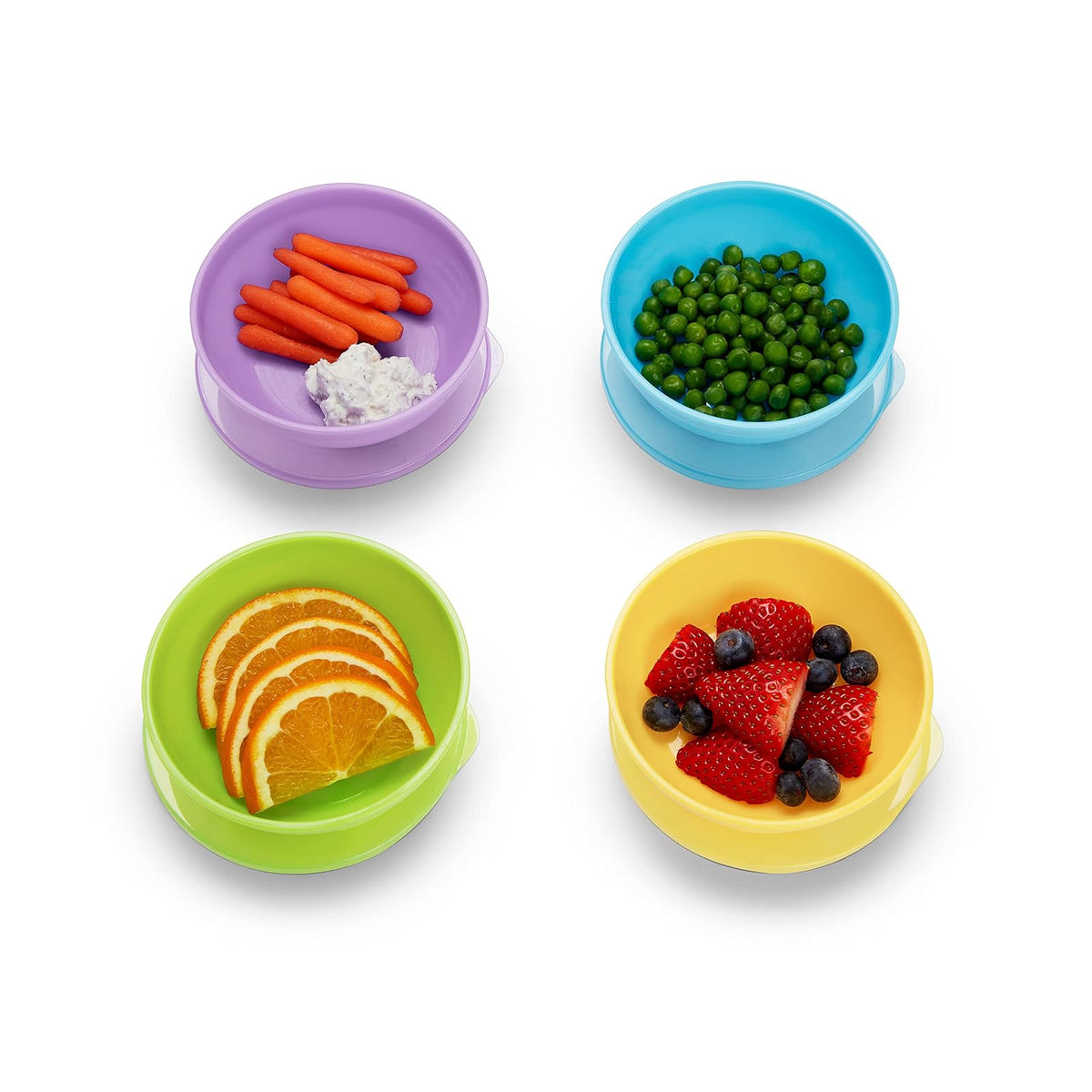 Munchkin Plato Love A Bowls, 4 Piezas, Multicolor