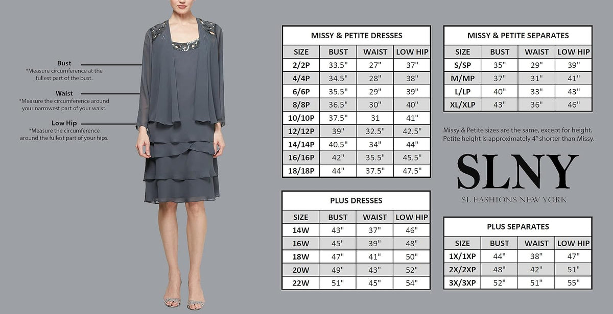 S.L. Fashions - Vestido Corto con Flecos para Mujer, Estilo Halter y Cuello Halter (Missy Petite)