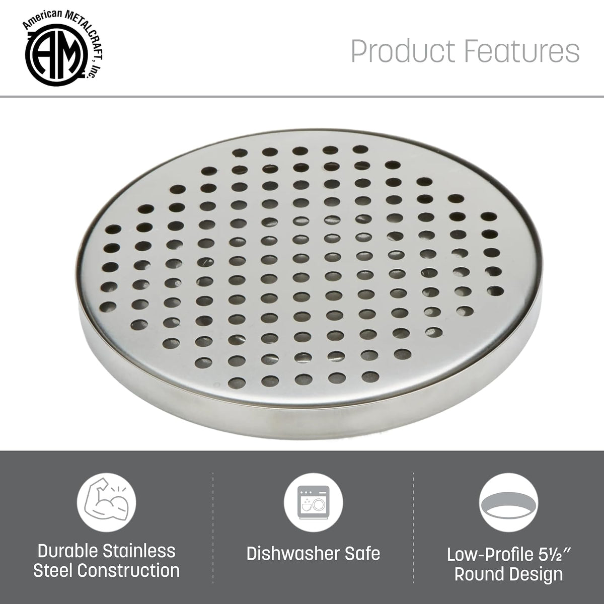 American Metalcraft DT3 - Bandeja de Goteo (Acero Inoxidable)