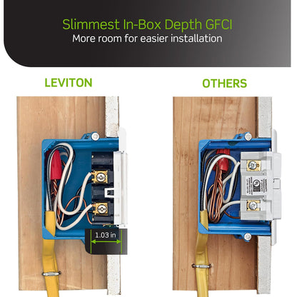 Leviton SmartlockPro receptáculo a prueba de alteraciones, con indicador LED, 20 Amp, Ivory