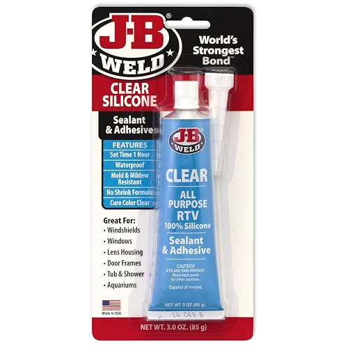 J-B Weld Sellador RTV de Silicona Transparente 85 g, 31310