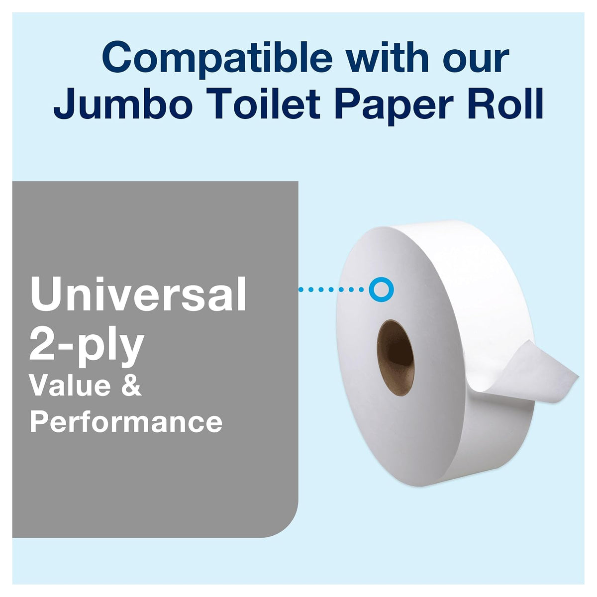 Tork 66TR Jumbo Bath Tissue Roll Dispenser, 9 inch, Plastic, 12" Height x 10.63" Width x 5.75" Depth, Smoke (Case of 1) For use with Tork TJ0912A, TJ0921A, TJ0922A, TJ0924