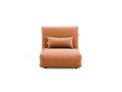 Sealy Silla de Piso para Gaming Sutton, Plegable - Paquete de 1 - Naranja