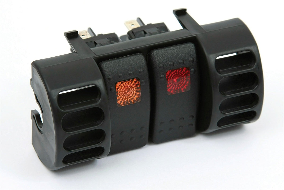 Daystar, Jeep TJ Wrangler y XJ Cherokee Panel de interruptor de ventilación de aire, interruptores basculantes se venden por separado, se adapta a Jeep TJ de 1997 a 2006 y Jeep XJ Cherokee de 1997 a 2001, 2/4WD, KJ71032, fabricado en Estados Unidos, negro