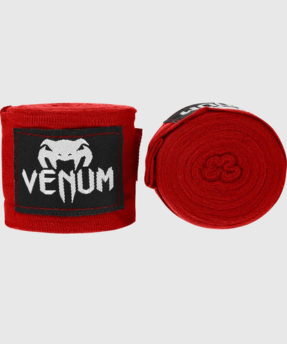 Venum Vendas de Boxeo de Algodón Elástico - Rojo - 2.5-Meter - Boxing Handwraps
