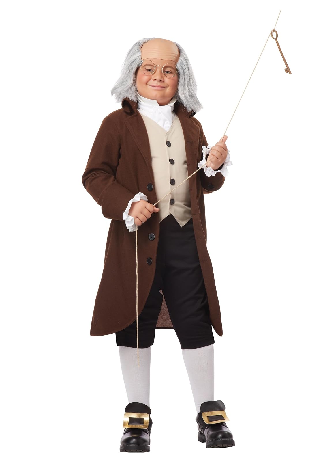 Boys Benjamin Franklin Costume X-Large (12-14)
