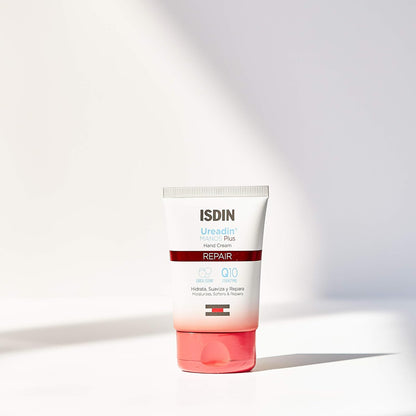 Isdin Crema de manos hidratante Ureadin Manos Plus 50 ml + SI-NAILS Fortalecedor con ácido hialurónico para uñas débiles y dañadas, hidrata también las cutículas, Acabado Invisible, 2.5 ml