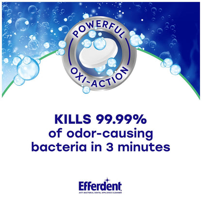 Efferdent Plus Mint Anti-Bacterial Denture Cleanser Tablets, 126 Count