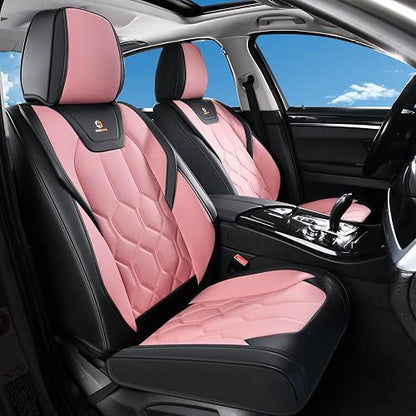 Huidasource - Juego Completo de Fundas de Asiento, Ajuste Universal para la mayoría de Automóviles, SUV, Camiones, Cubierta de Asiento de Piel de Cobertura Completa, Compatible con Bolsa de Aire, función