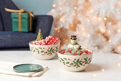 Lenox 893505 - tazón para árbol navideño, diseño navideño