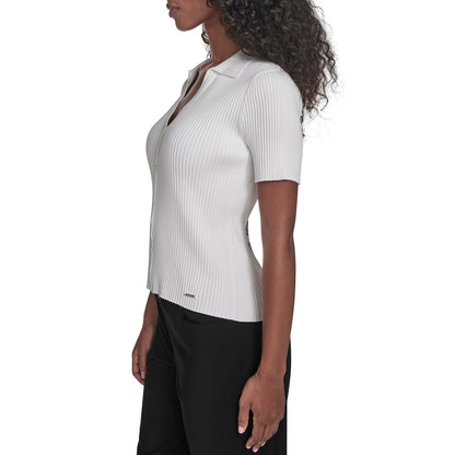 Calvin Klein - Blusa con Cuello en V para Mujer