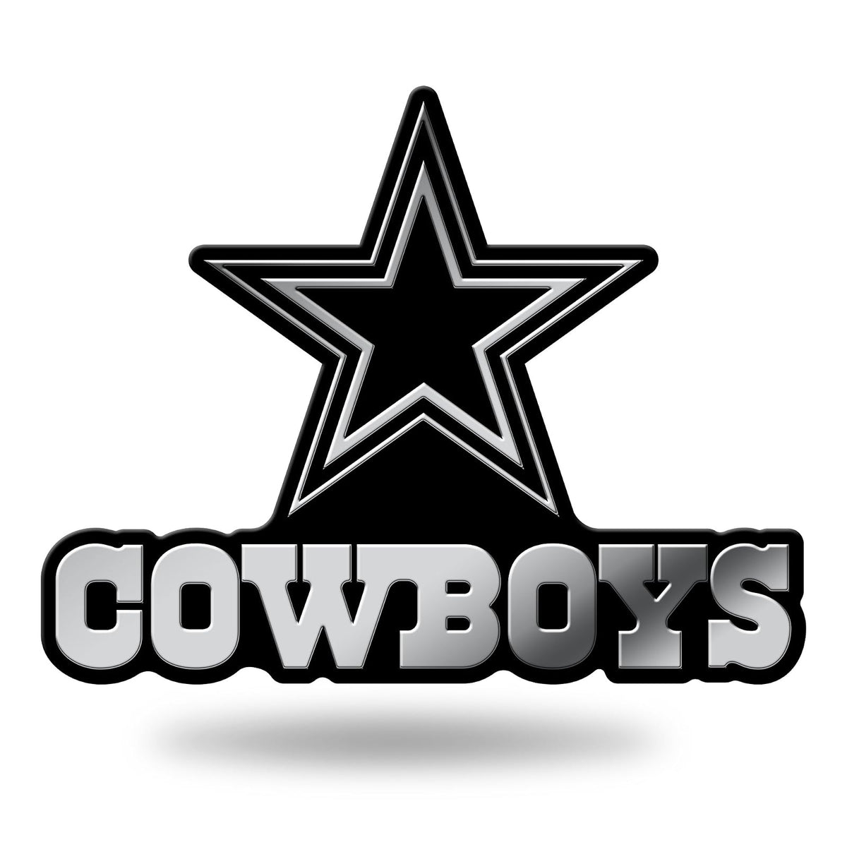 Rico Industries Emblema Moldeado para Auto NFL - Dallas Cowboys