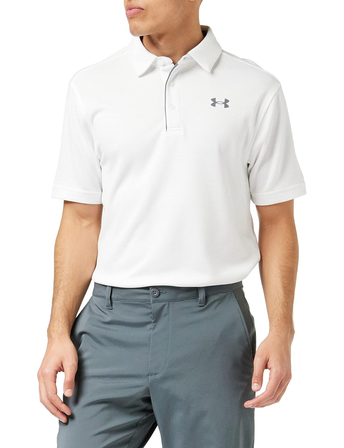 Under Armour Polo de Golf UA Tech para Hombre - XL Alto - blanco