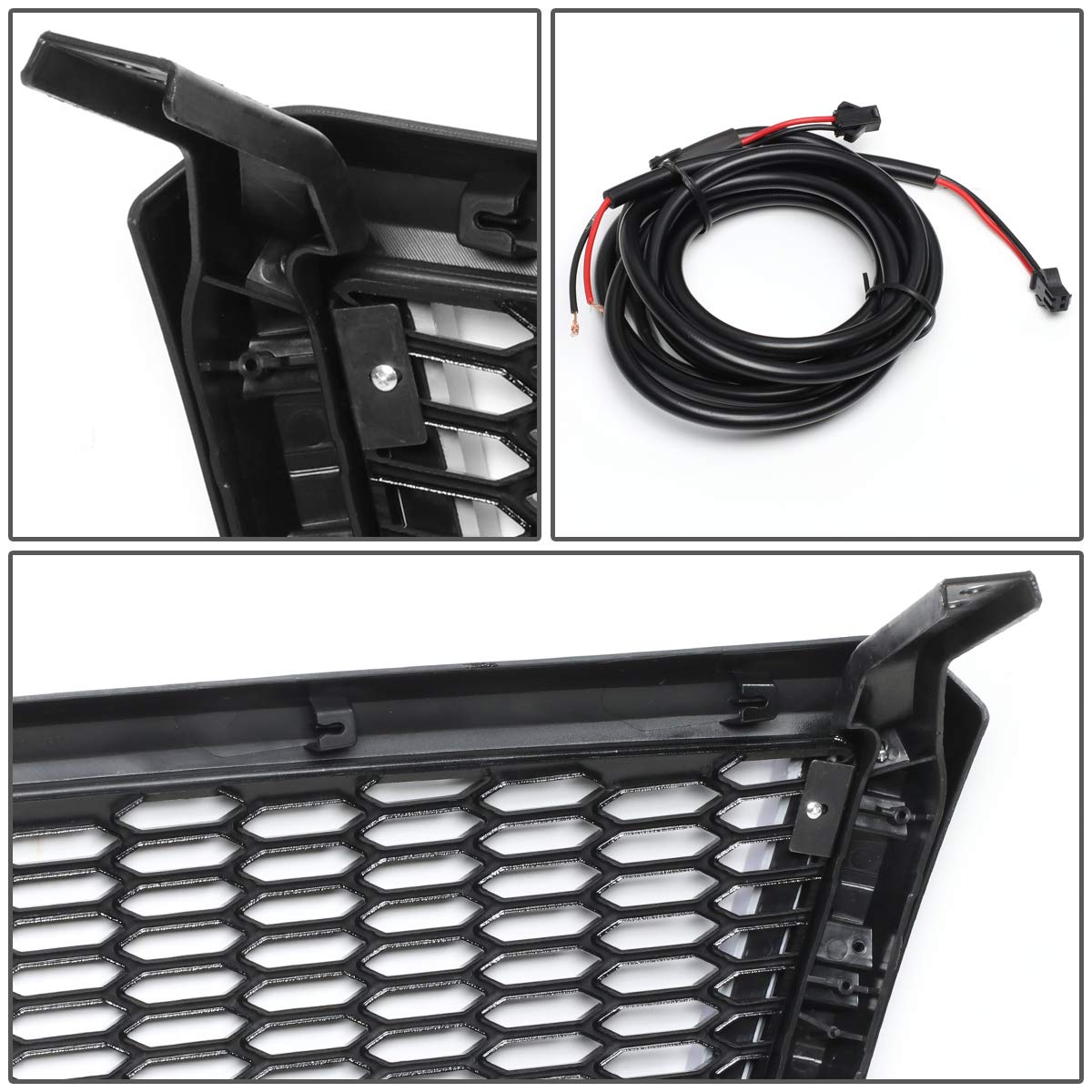 DNA MOTORING Malla LED Barra de Luz Delantera para Parachoques para Ford F-150 2004-2008, Negro, GRF-LB-012-BK