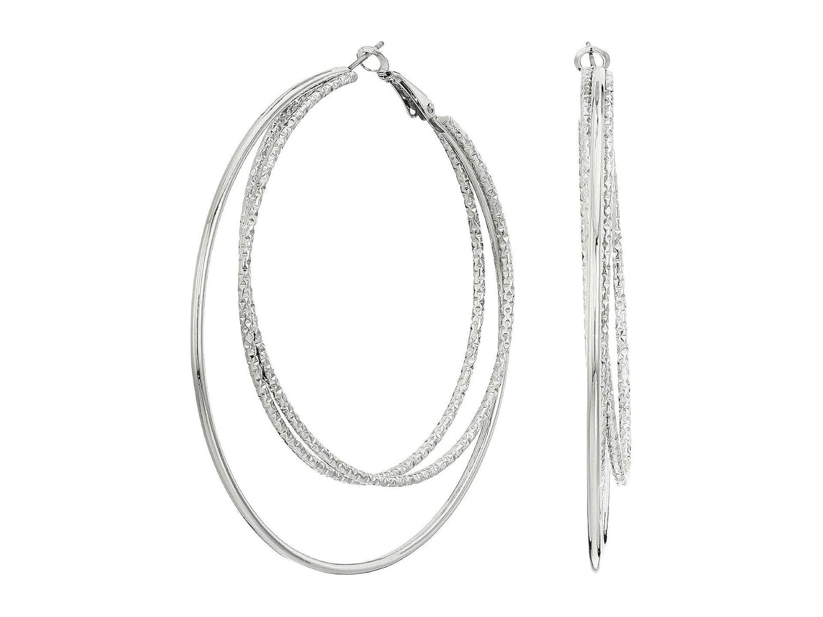 GUESS Aretes, Gris, Una talla