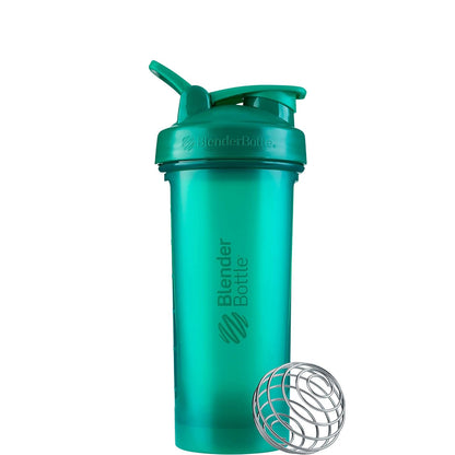 BlenderBottle Classic V2 Botella Mezcladora para Batidos, Varias Capacidades y Colores - 0.8 Litros - Verde esmeralda