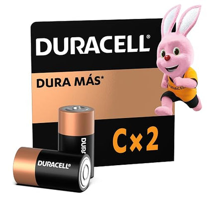 Duracell Pila Alcalina C - Pack x2 Dura 10X Más