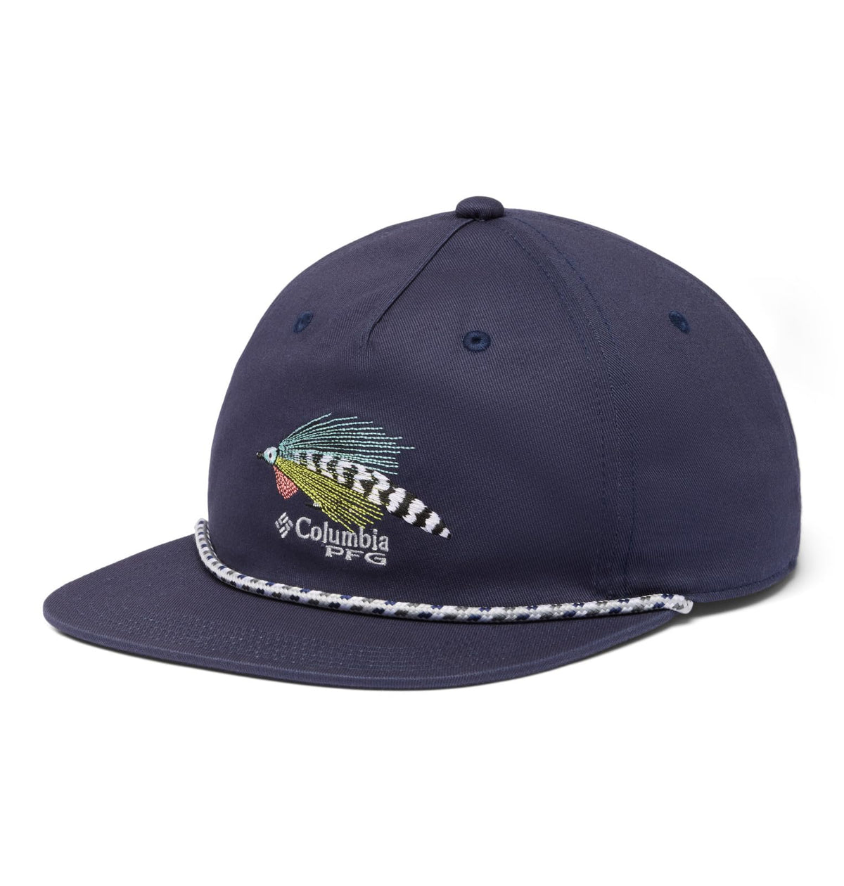 Columbia PFG Back Tack Snap Back Tapa Unisex Adulto - Talla Única - Nocturno - Big Game Fly
