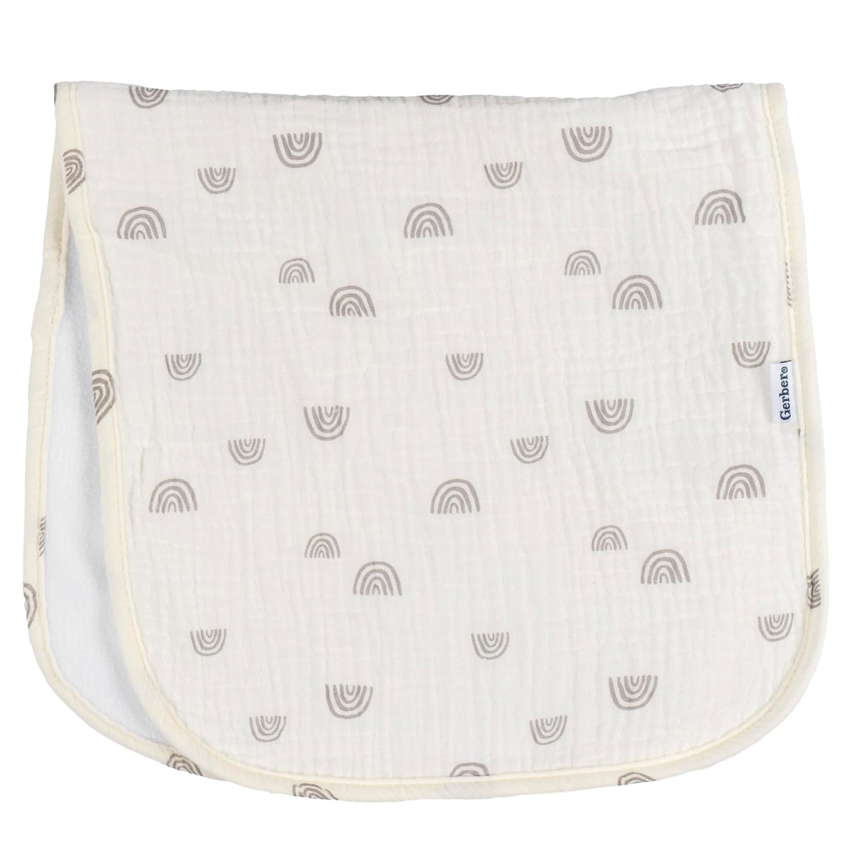 Gerber Baby - Paños Unisex de Muselina para eructos, Paquete de 5, Arco Iris, tamaño Grande, 20 x 10 Pulgadas
