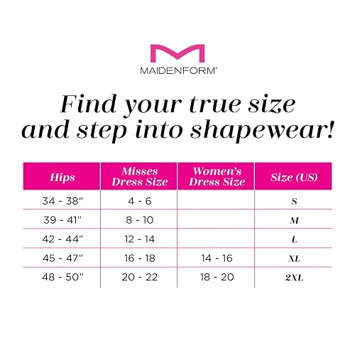 Maidenform Faja Control Firme de Cintura Alta Que Estiliza Abdomen, Cintura, Cadera y Espalda
