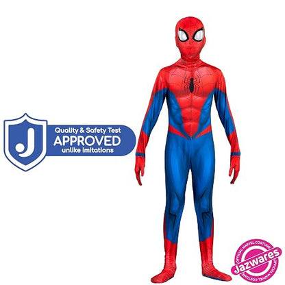 Marvel - Overol Zentai de Lujo con diseño Impreso y máscara de Elastano Desmontable y Ojos de plástico