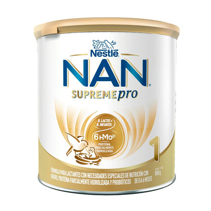 NAN 1 Supreme Pro Fórmula para Lactantes con Hierro, 0-6 Meses, 800 g - 800 g (Paquete de 1)